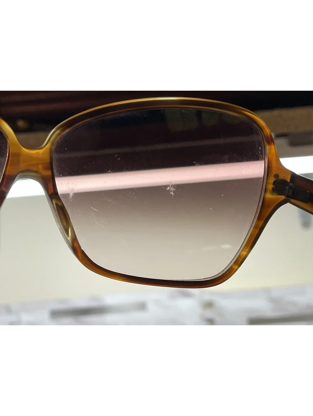OLIVER PEOPLES CRAVE SYC 64[]11-135 OVERSIZED BROWN SUNGLASSES JAPAN FRAME ONLY
